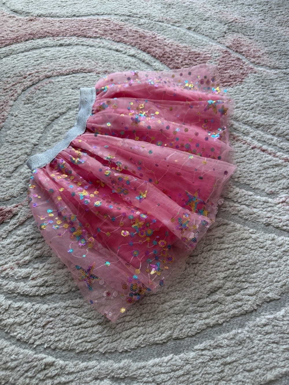 Hatley Pink Sequin Tulle Skirt
